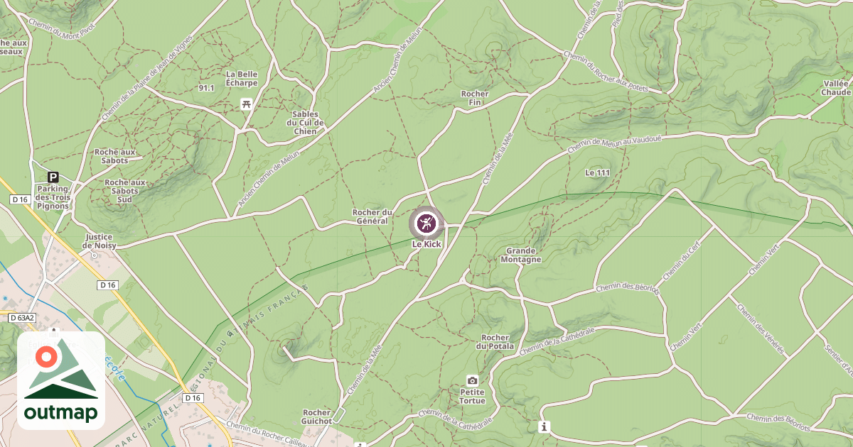 Map of Le Kick