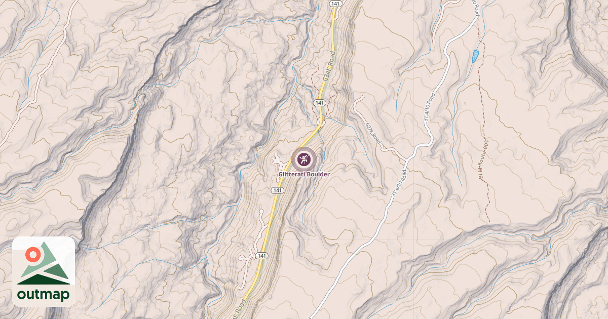 Map of Glitterati Boulder