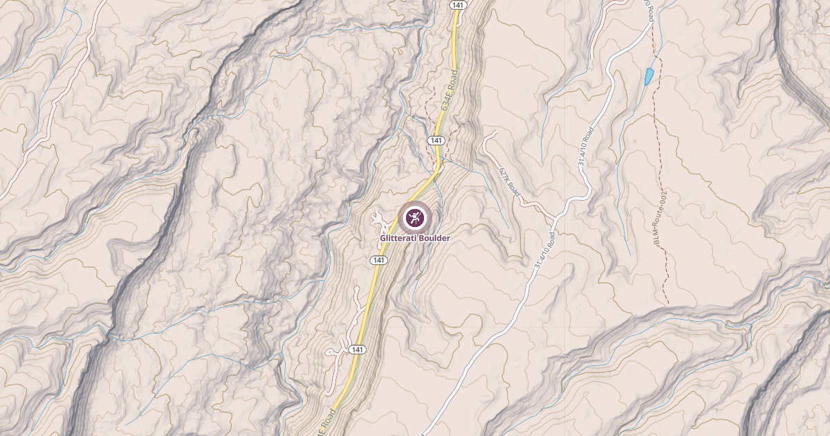 Map preview of Glitterati Boulder