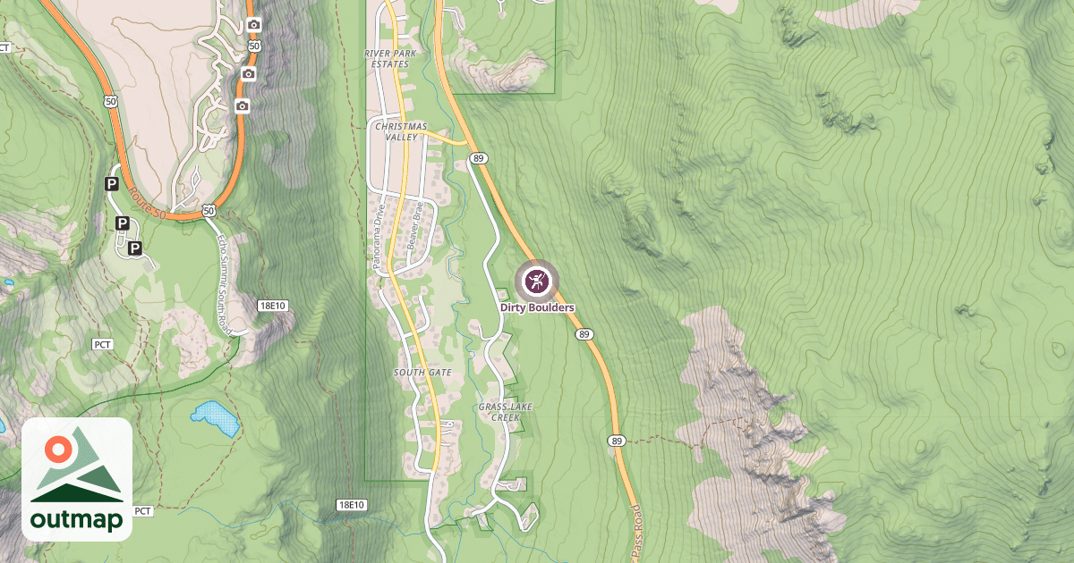 Map of Dirty Boulders