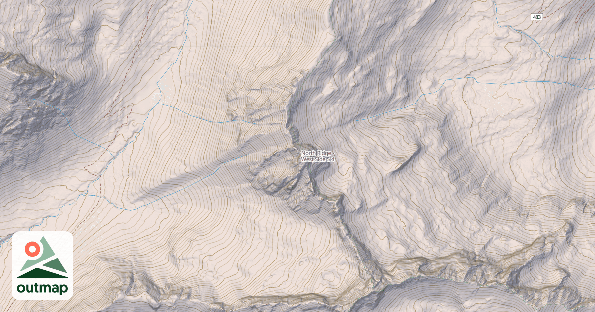 Map of North Ridge - West Side