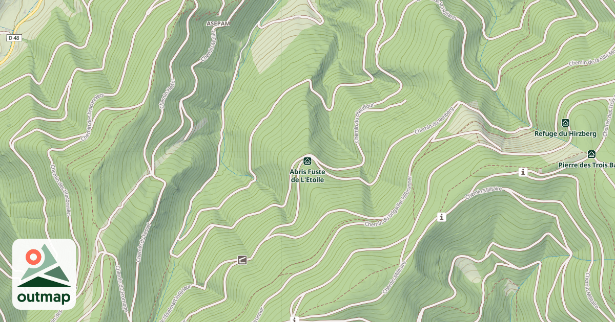 Map of Abris Fuste de L'Etoile
