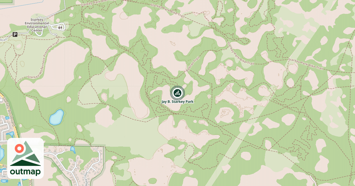 Map of Jay B. Starkey Park