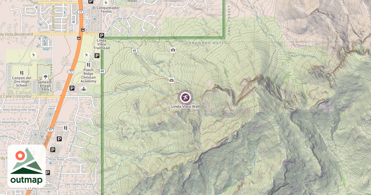 Map of Linda Vista Wall