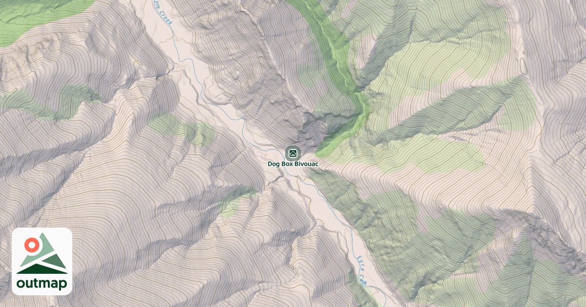 Map of Dog Box Bivouac