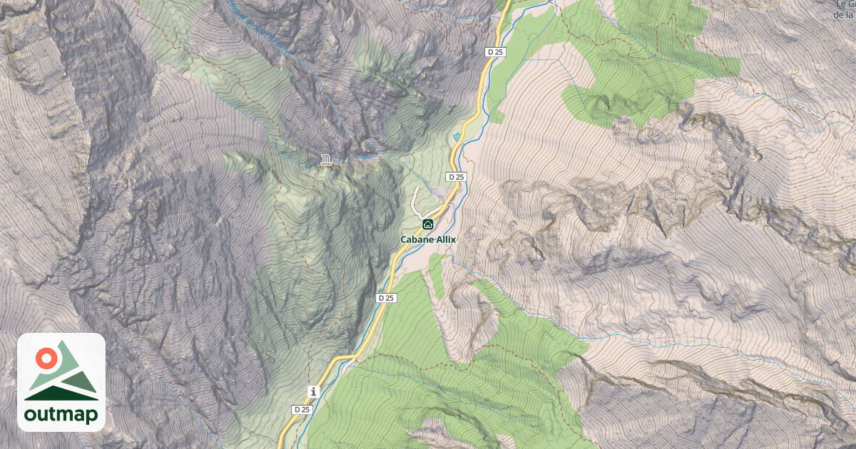 Map of Cabane Allix