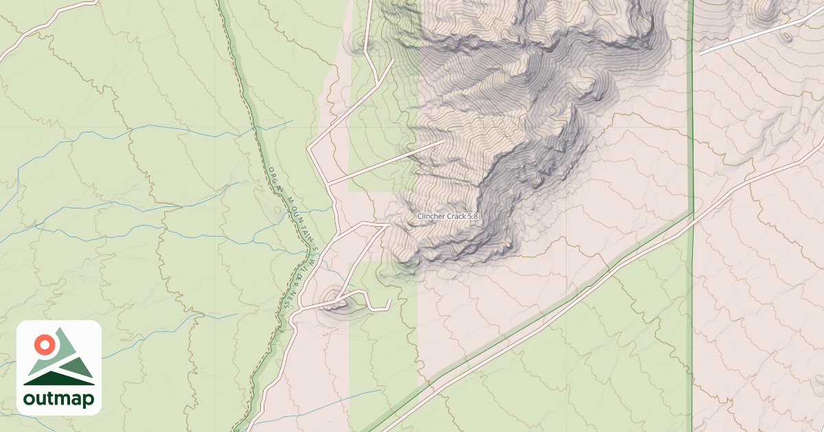 Map of Clincher Crack