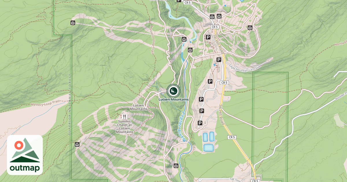 Map of Lutsen Mountains