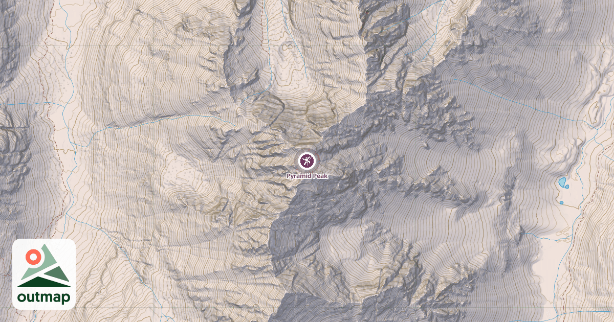 Map of Pyramid Peak