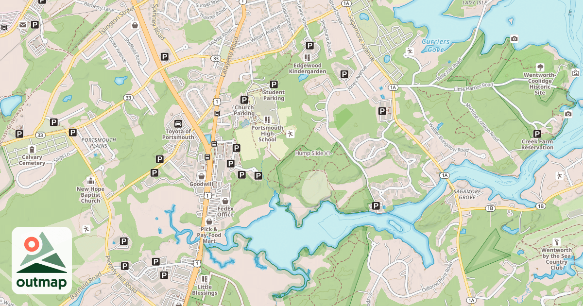 Map of Hump Slide