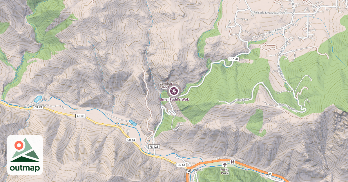 Map of Elmer Fudd's Wok