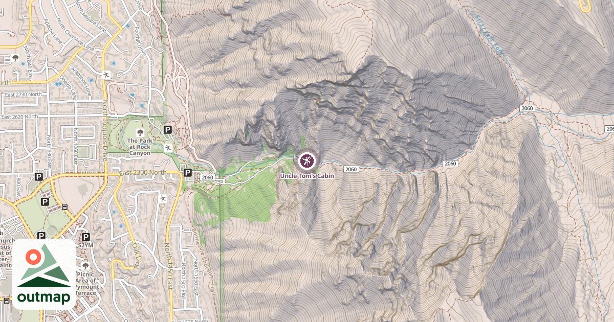 Map of Uncle Tom's Cabin