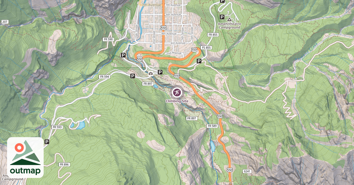 Map of Climbing Site