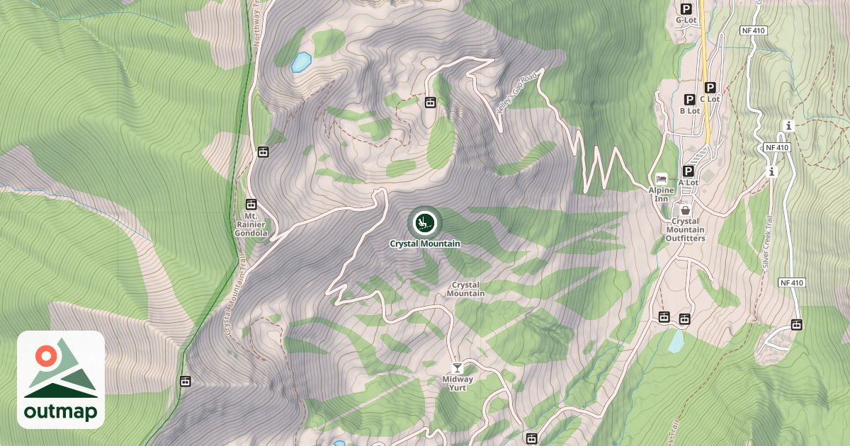 Map of Crystal Mountain