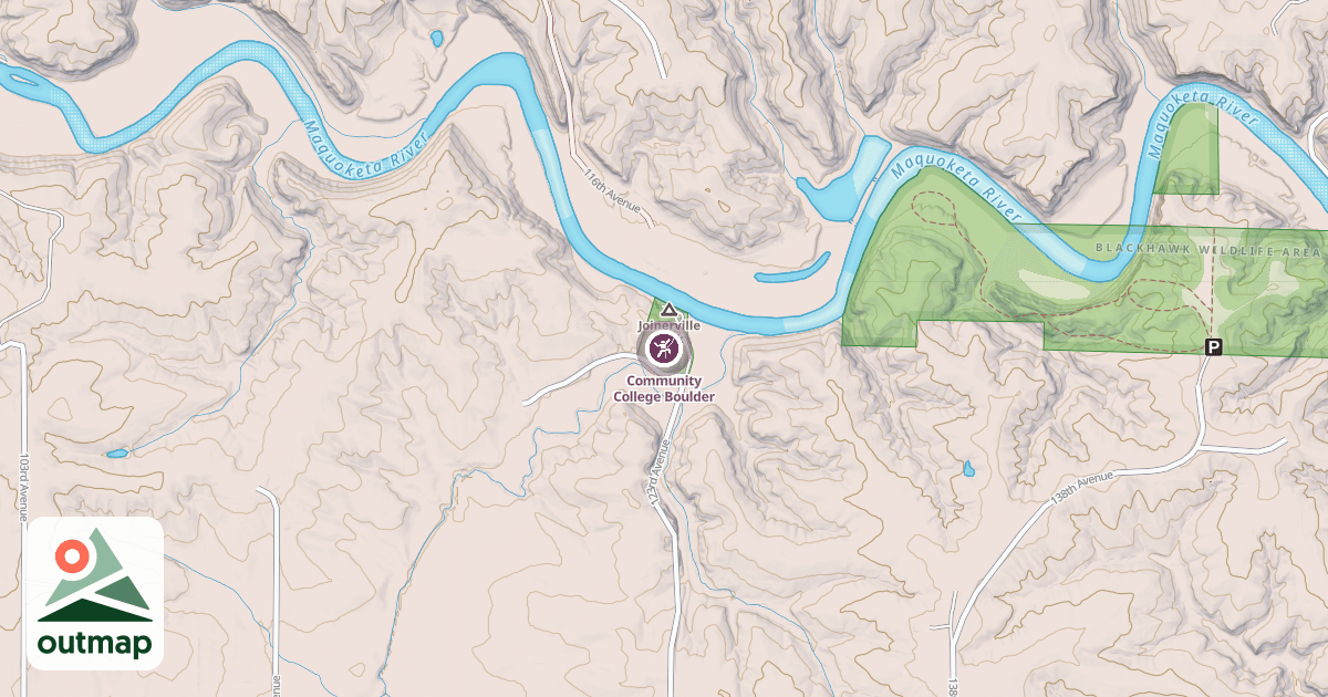 Map of Community College Boulder