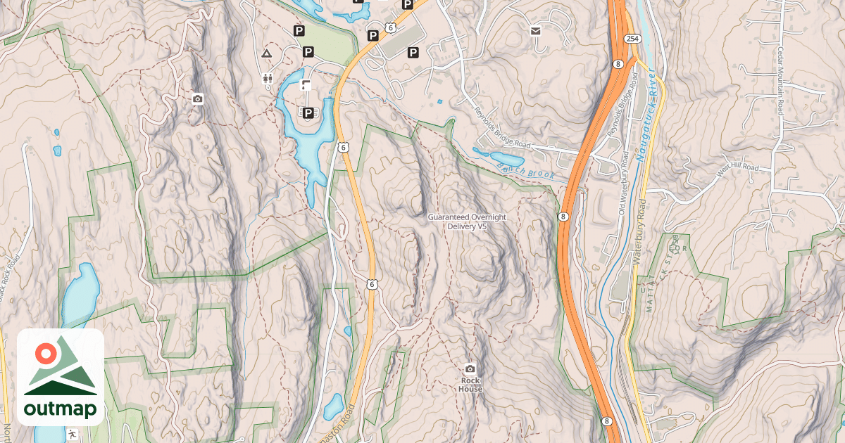 Map of Guaranteed Overnight Delivery