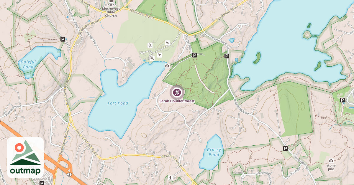 Map of Sarah Doublet forest