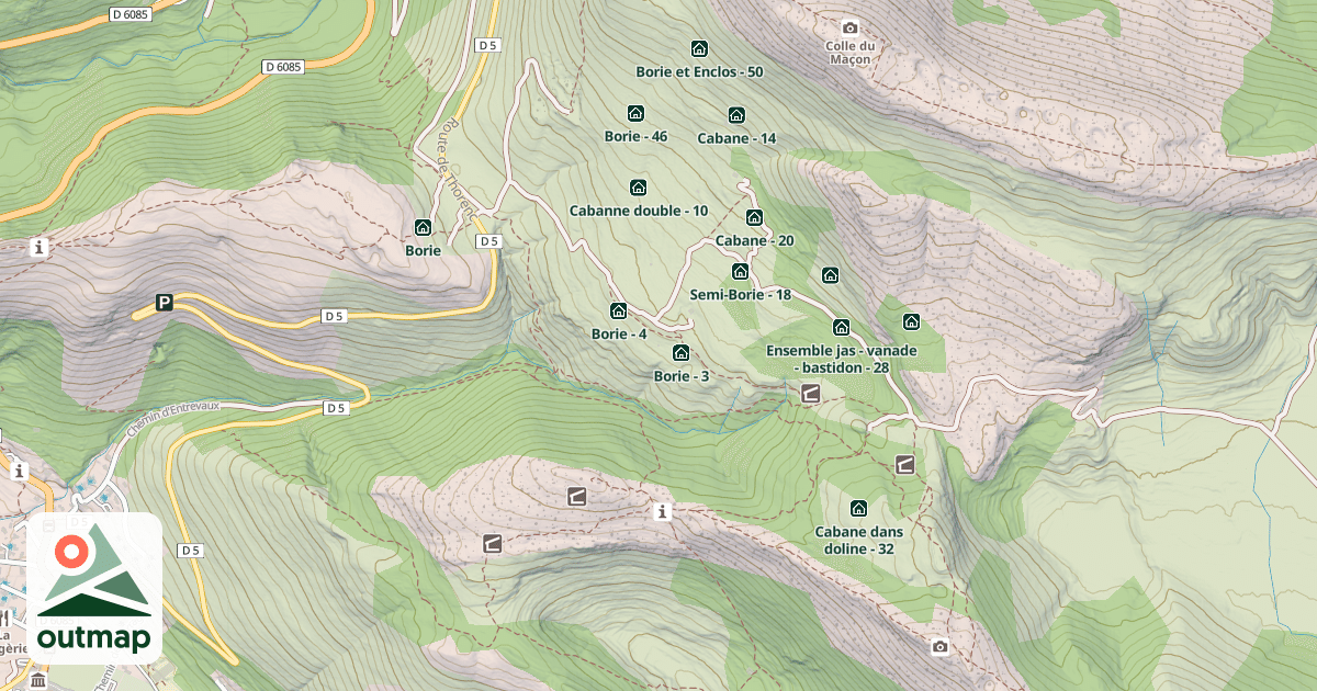 Map of Cabane - 2