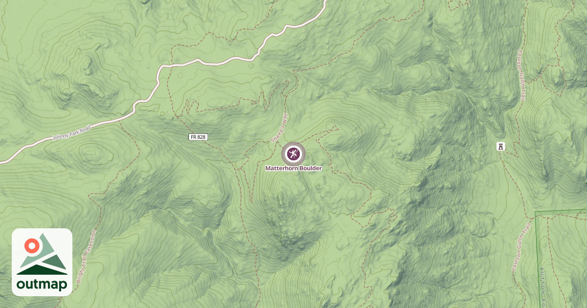 Map of Matterhorn Boulder