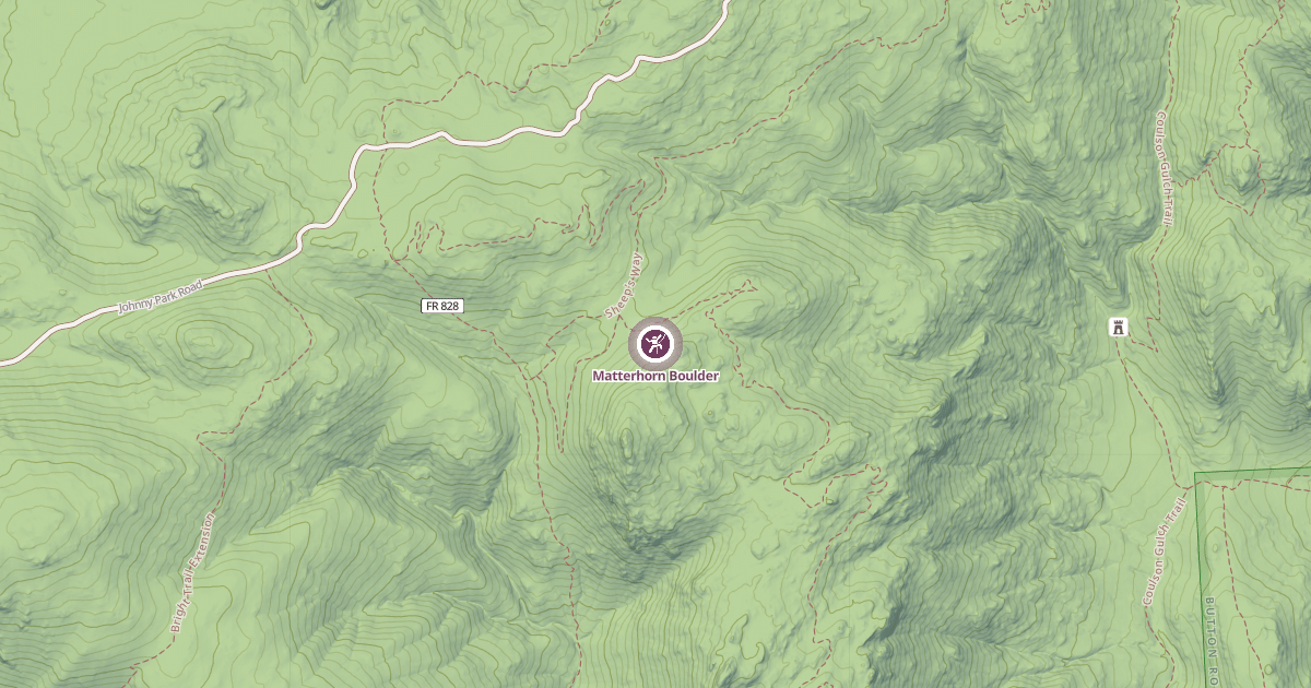 Map preview of Matterhorn Boulder