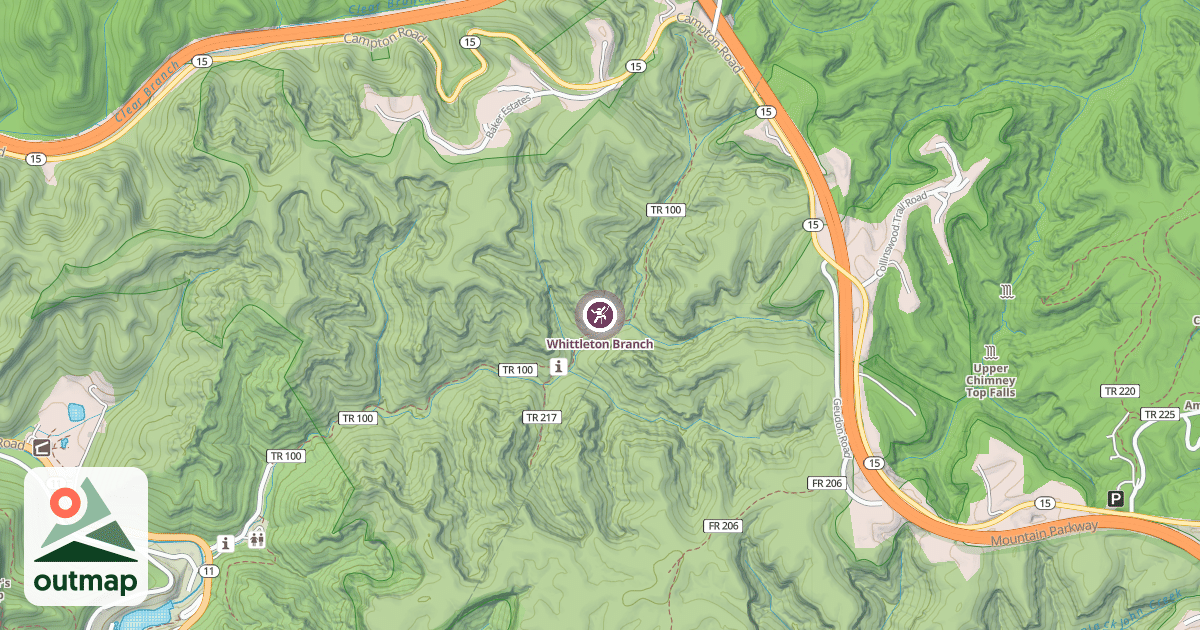 Map of Whittleton Branch