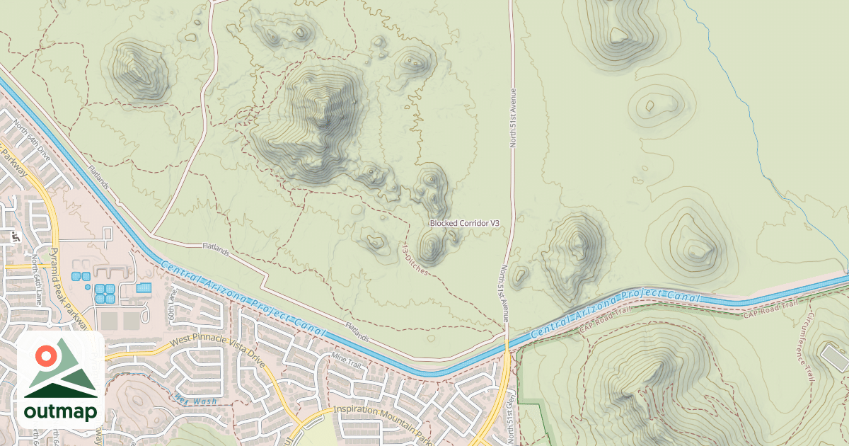 Map of Blocked Corridor