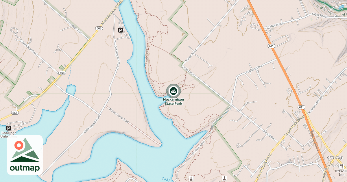 Map of Nockamixon State Park