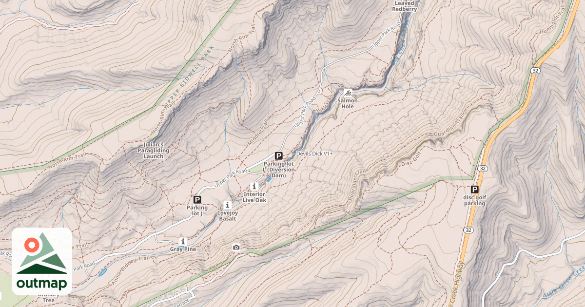 Map of Devils Dick