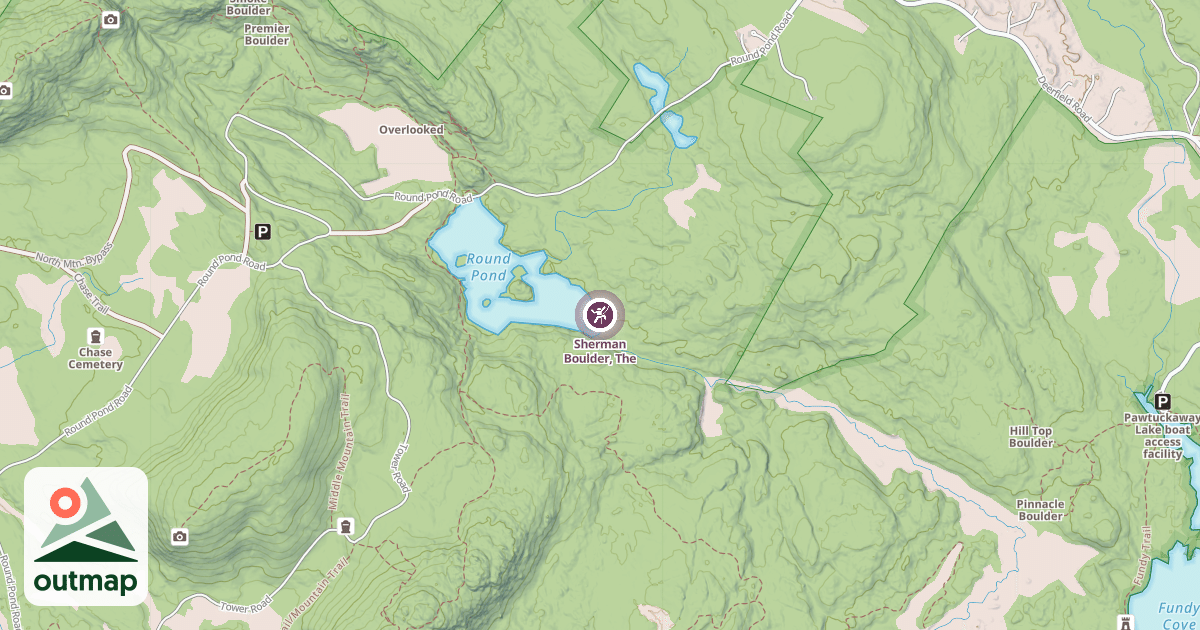 Map of Sherman Boulder, The