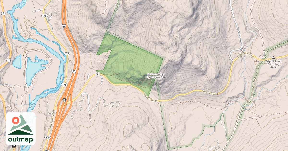 Map of Journey to the Crystal Cave