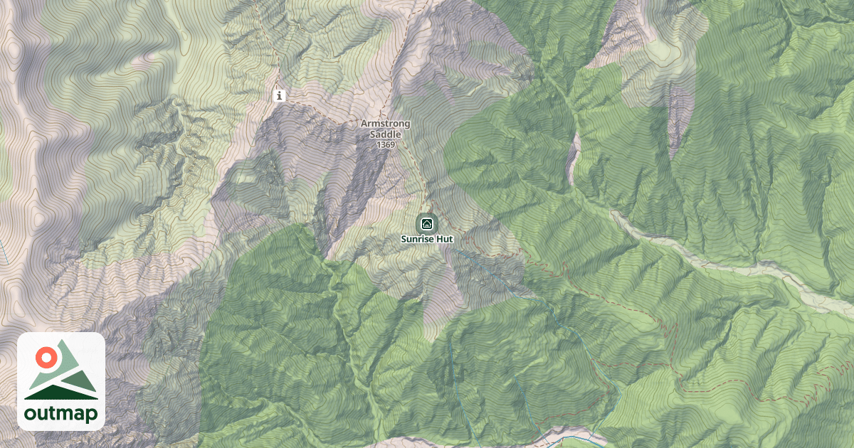 Map of Sunrise Hut