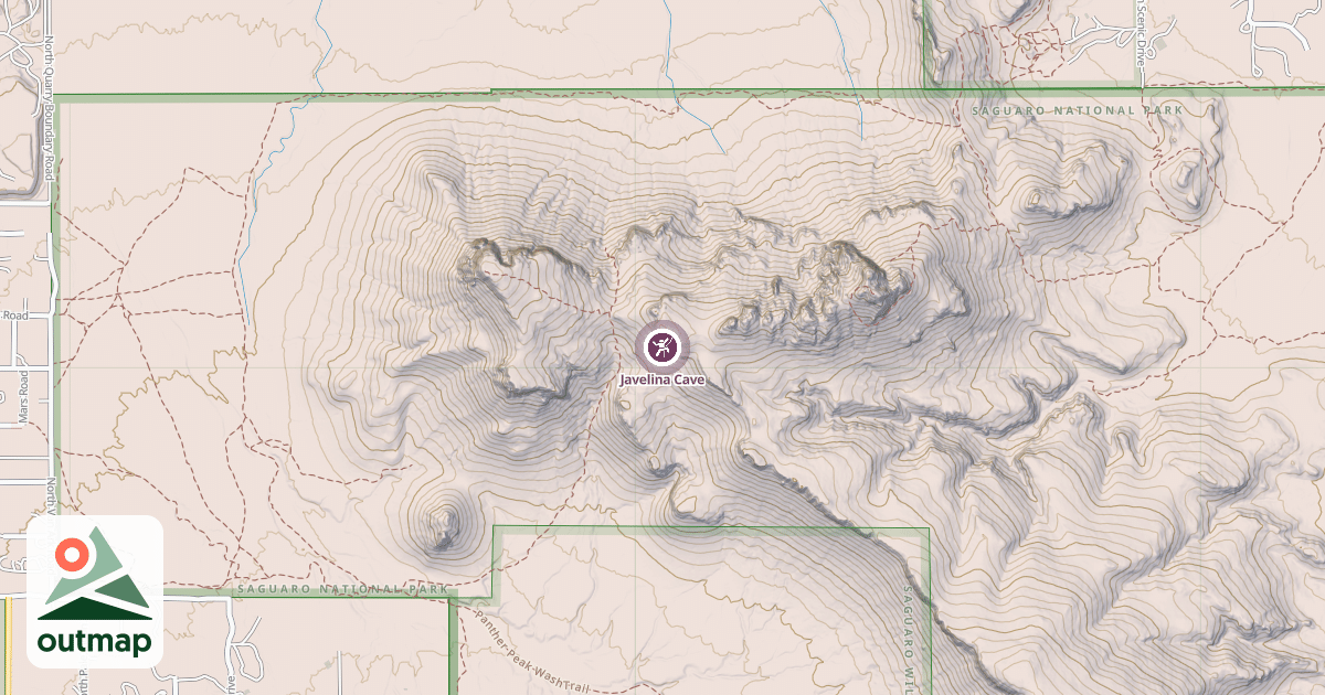 Map of Javelina Cave