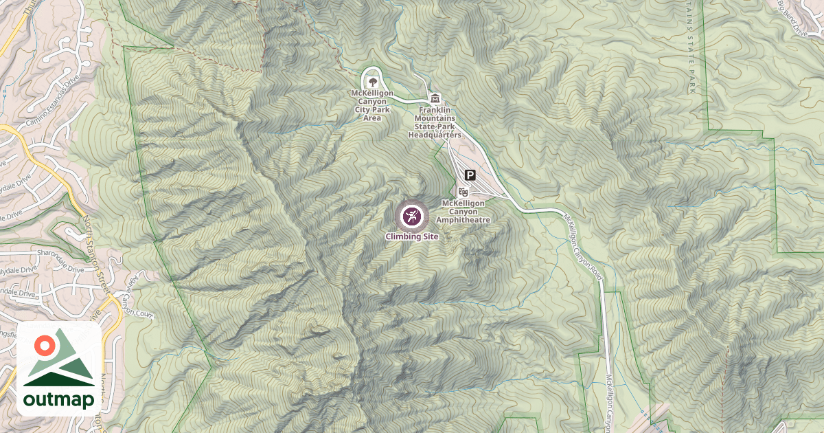 Map of Climbing Site