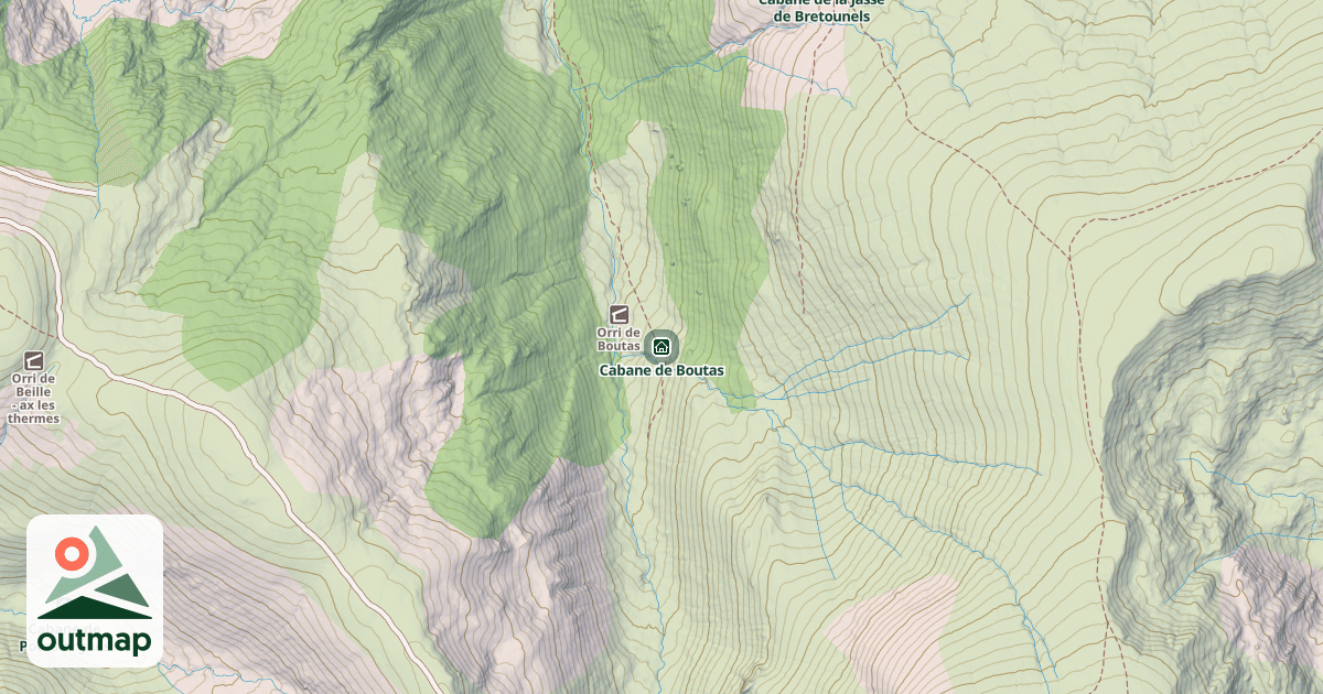 Map of Cabane de Boutas