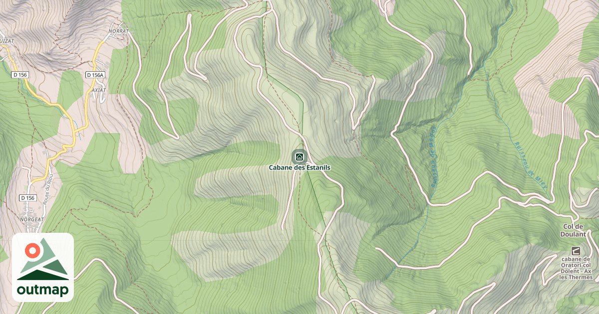 Map of Cabane des Estanils