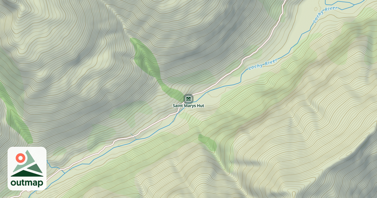 Map of Saint Marys Hut