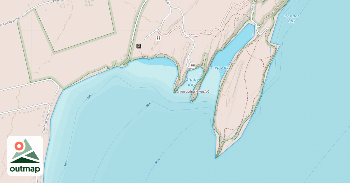 Map of Interrupting Hikers