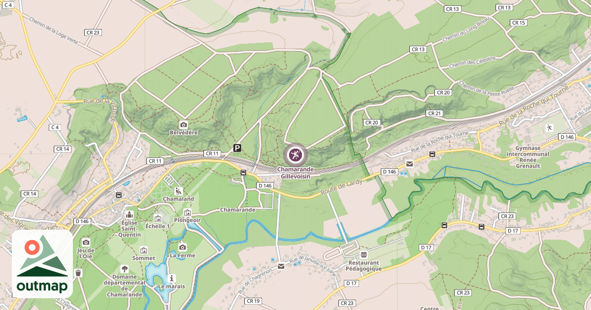 Map of Chamarande Gillevoisin
