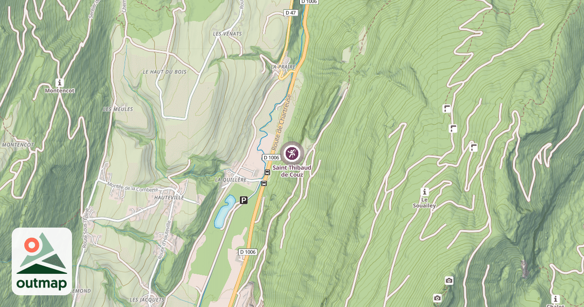 Map of Saint Thibaud de Couz