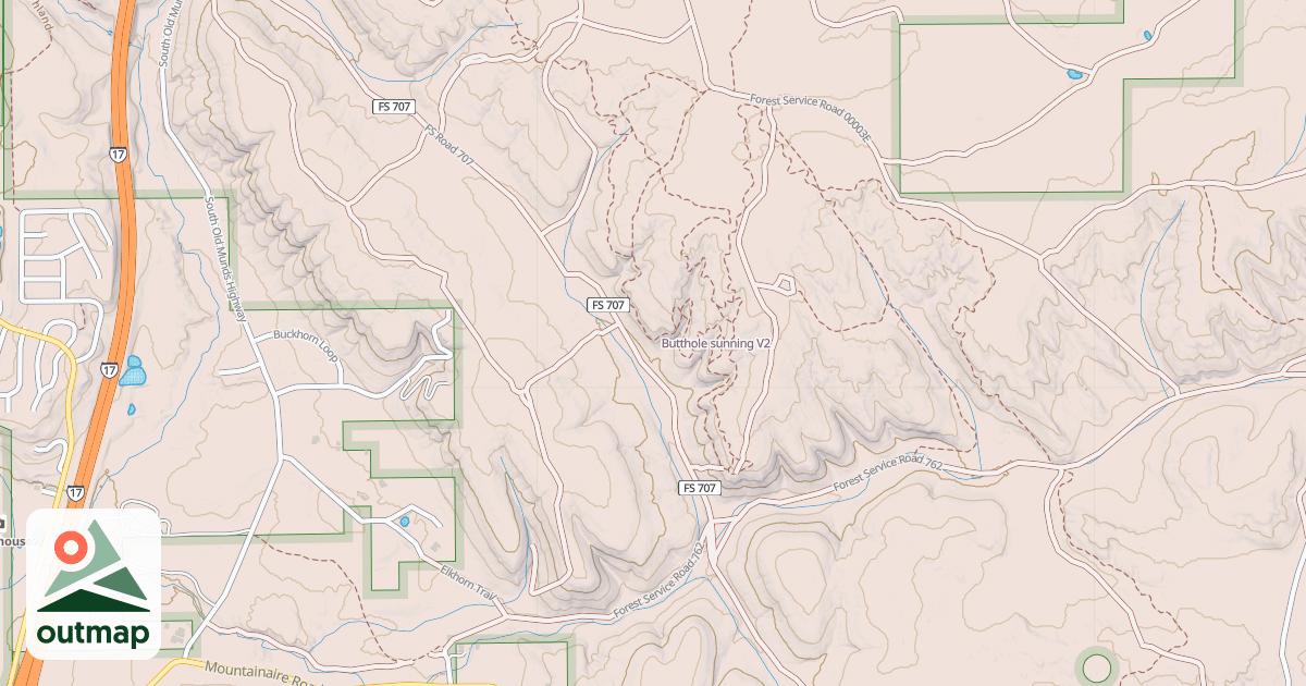 Map of Butthole sunning