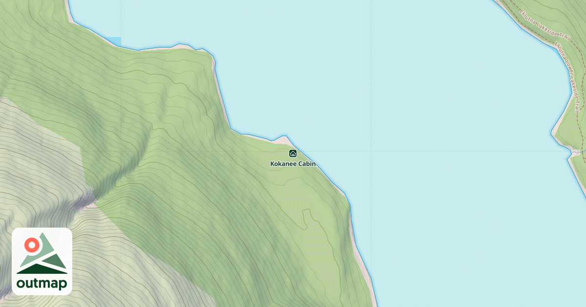 Map of Kokanee Cabin