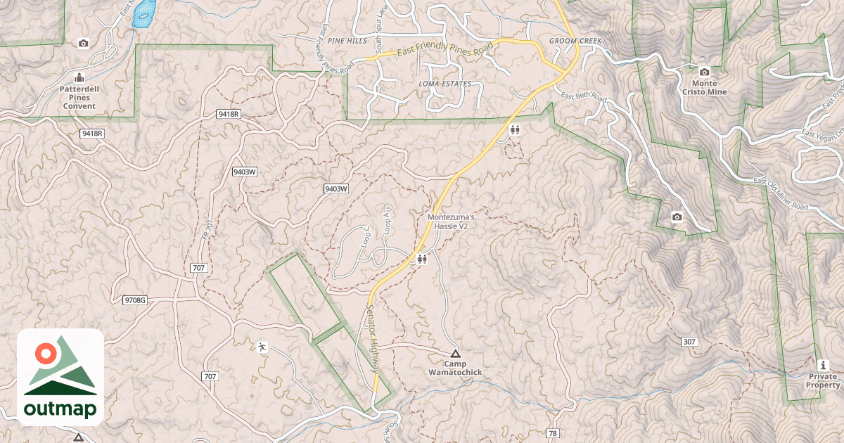 Map of Montezuma's Hassle