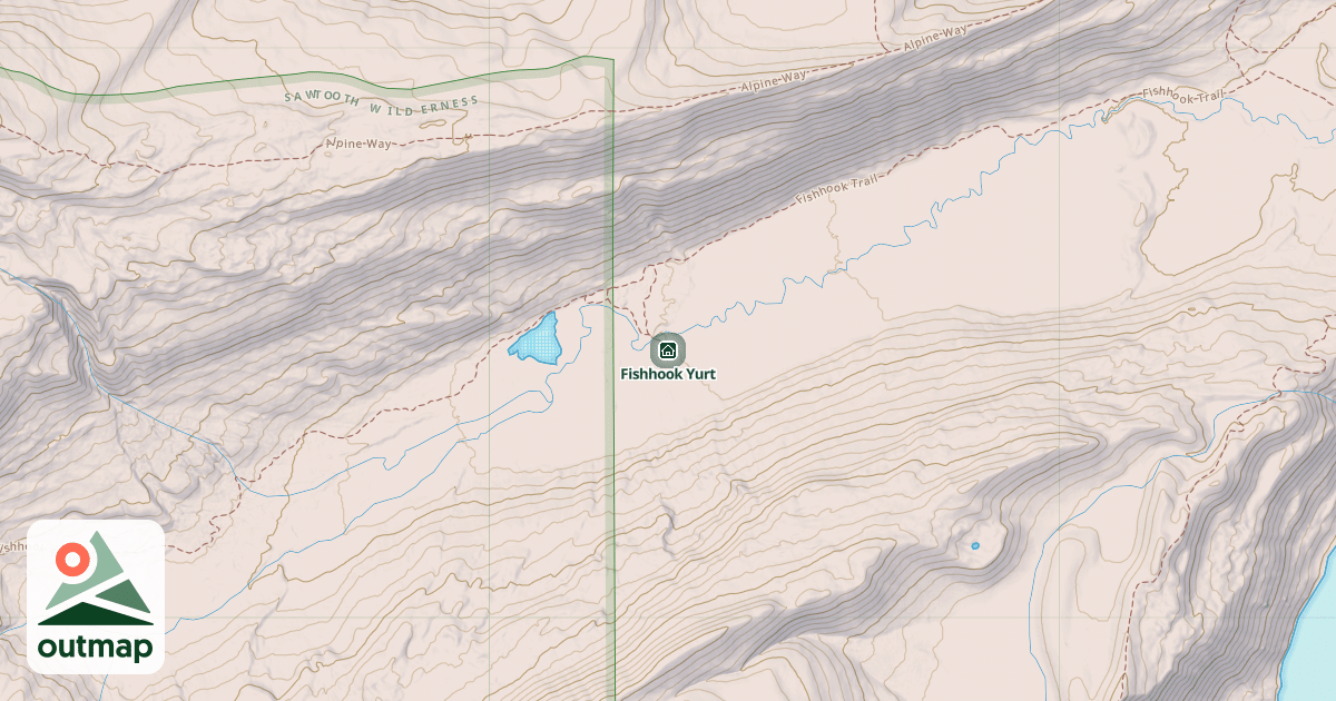 Map of Fishhook Yurt