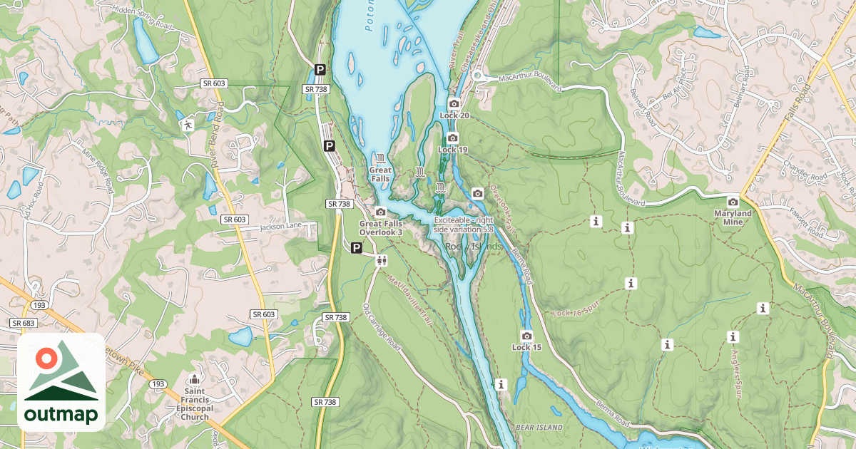Map of Exciteable - right side variation