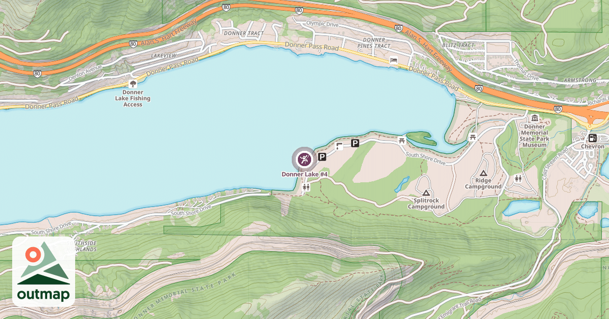 Map of Donner Lake #4