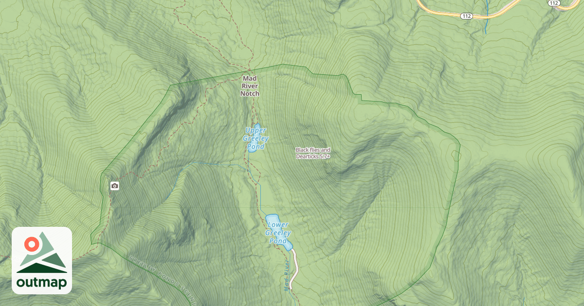 Map of Black flies and Dearticks