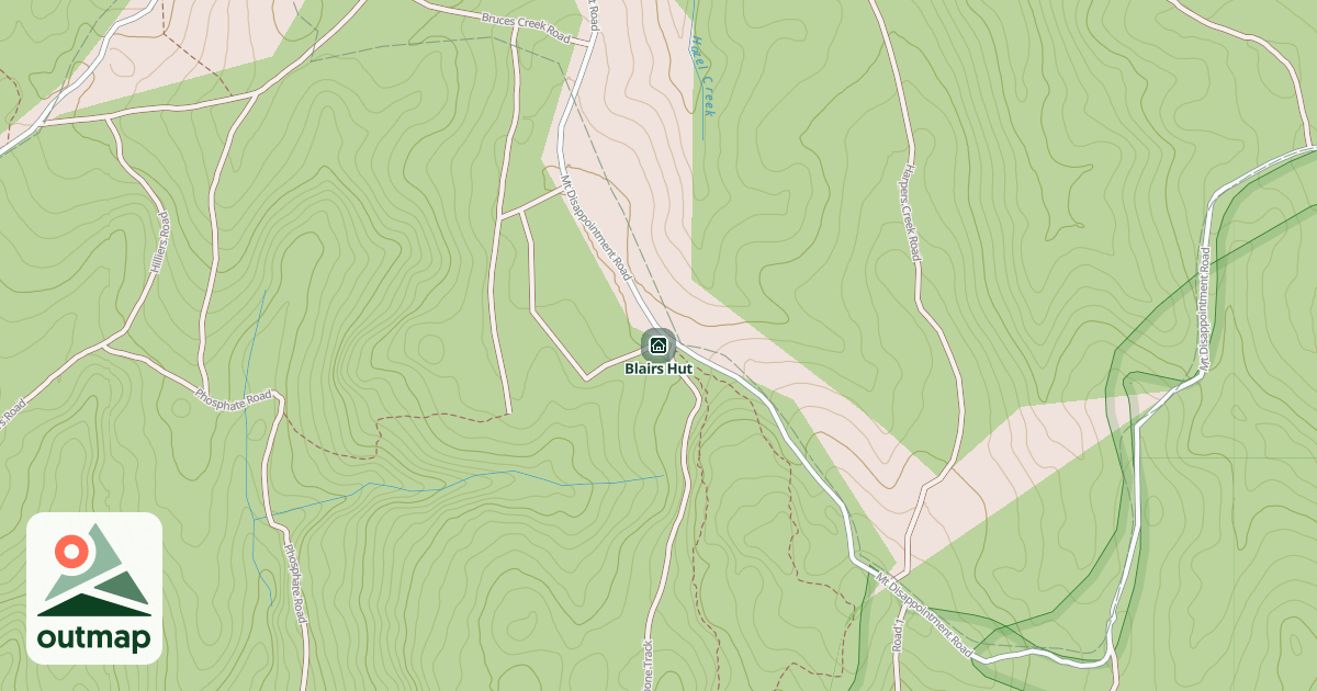Map of Blairs Hut