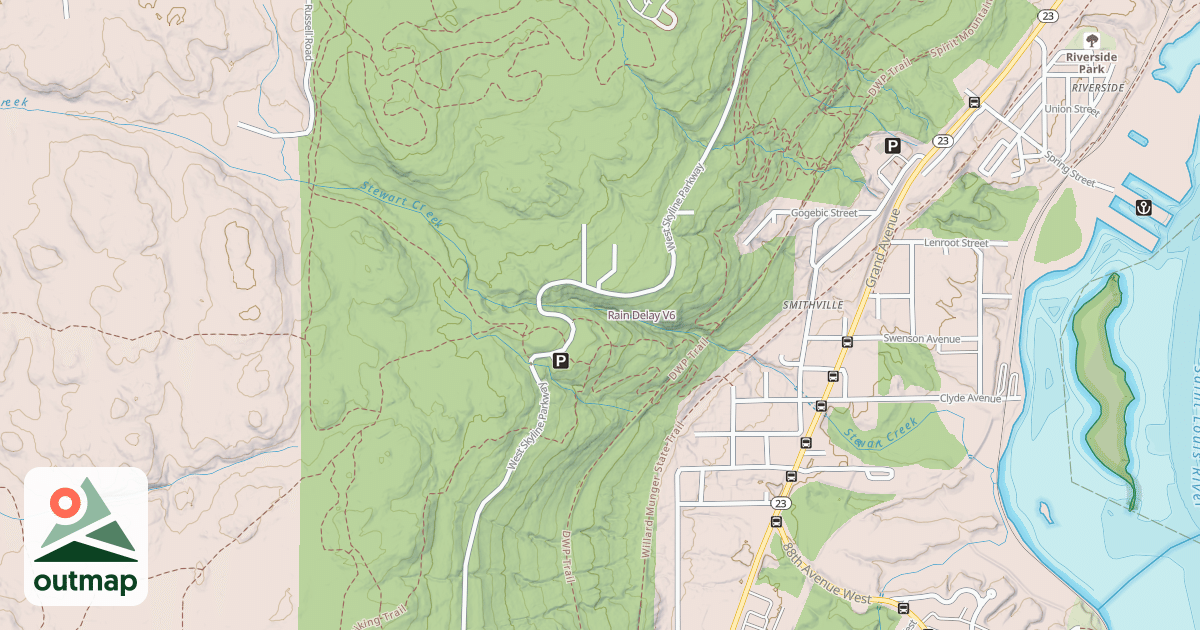 Map of Rain Delay