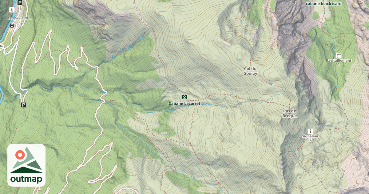Map of Cabane Lacarret
