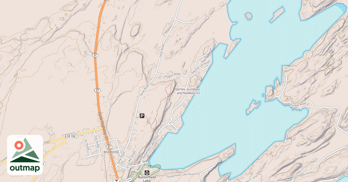 Map of Jerries, Gumbies, and Newbies